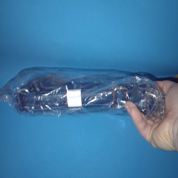 Tianhengyi Leather Crossbody Bag Midnight Blue Multi Pockets Shoulder Purse NIB - Picture 10 of 10